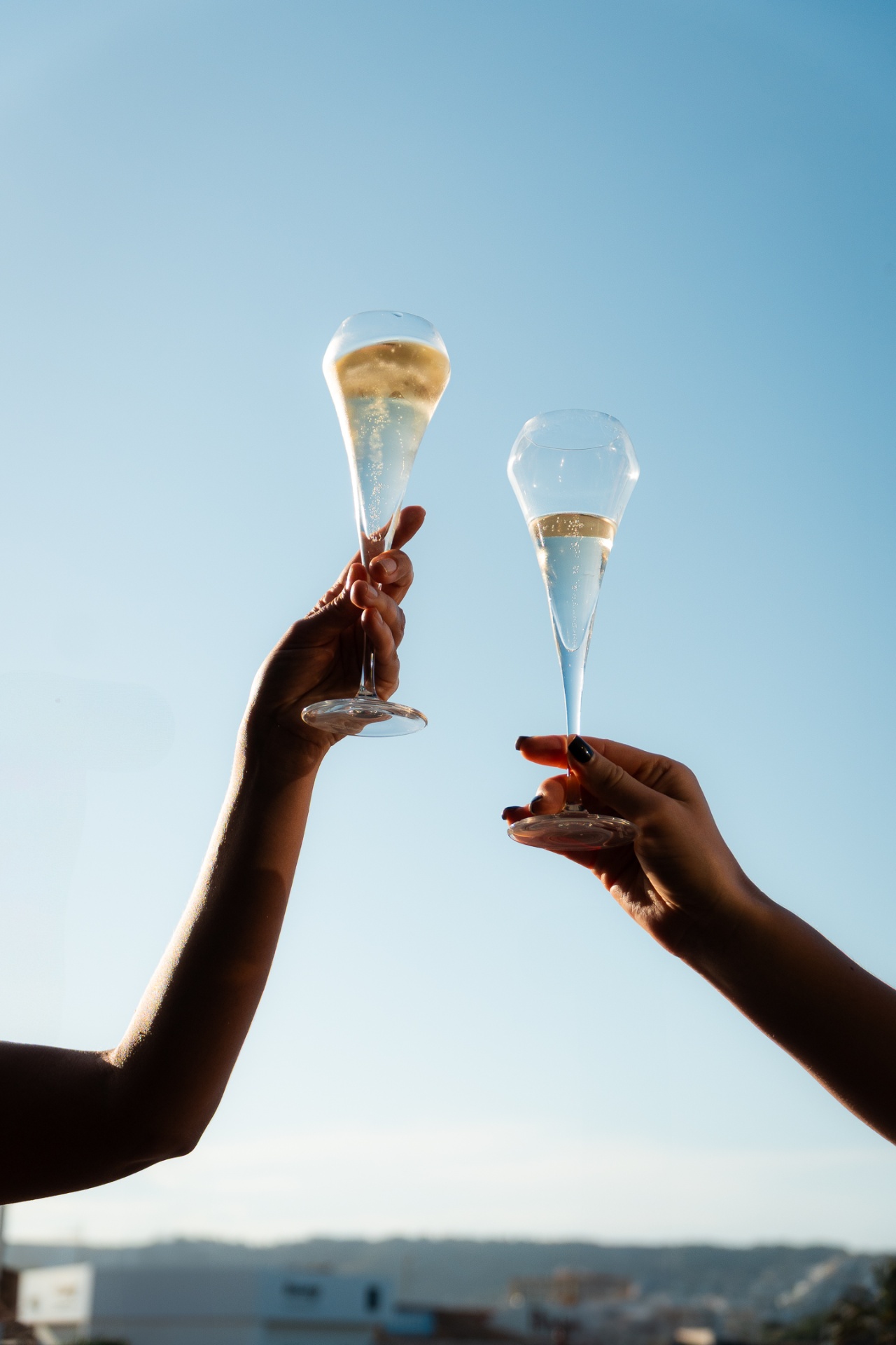 Champagne toast at Corales